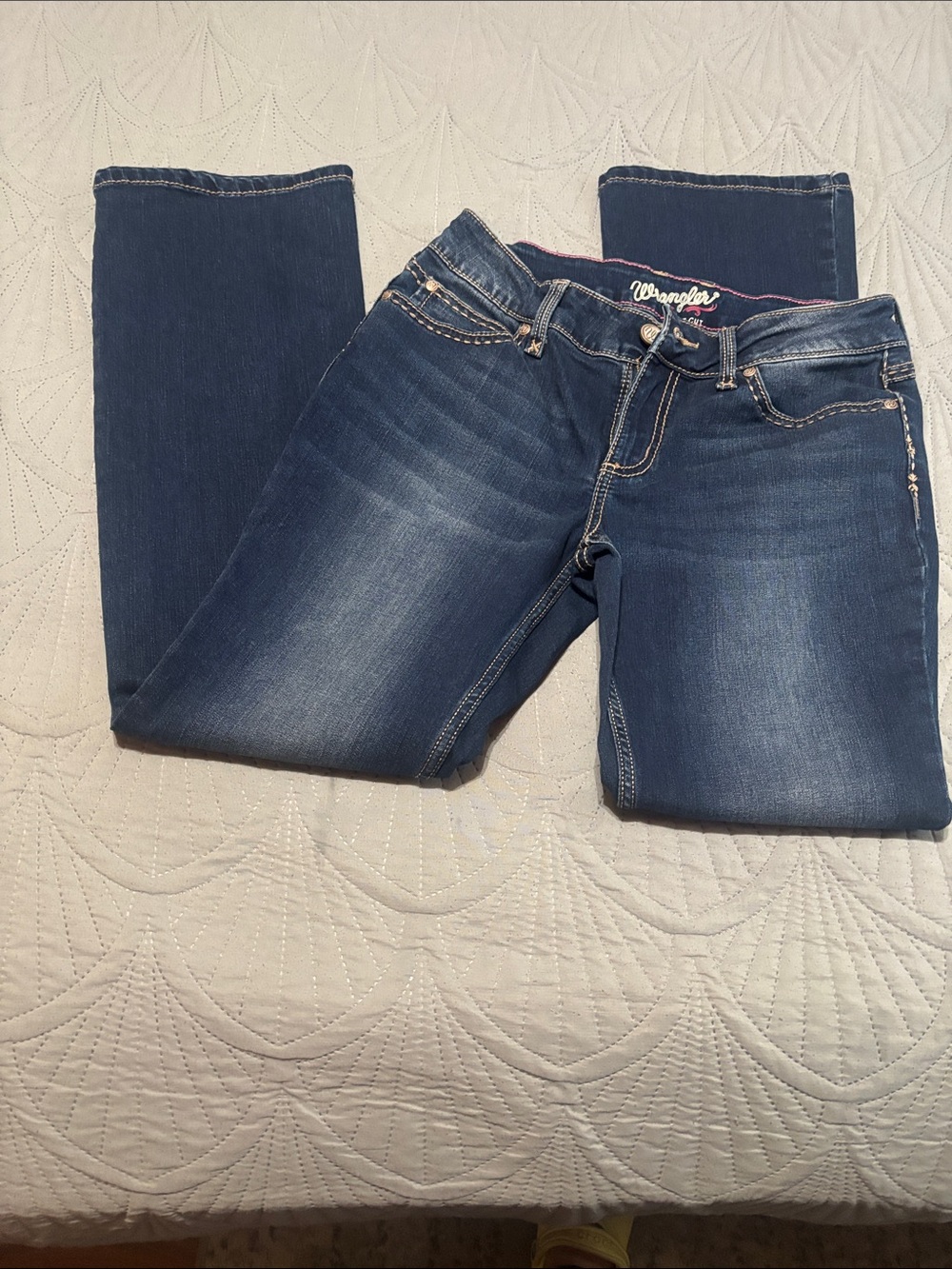 Wrangler Women's Blue Boot Cut Stretch Jeans